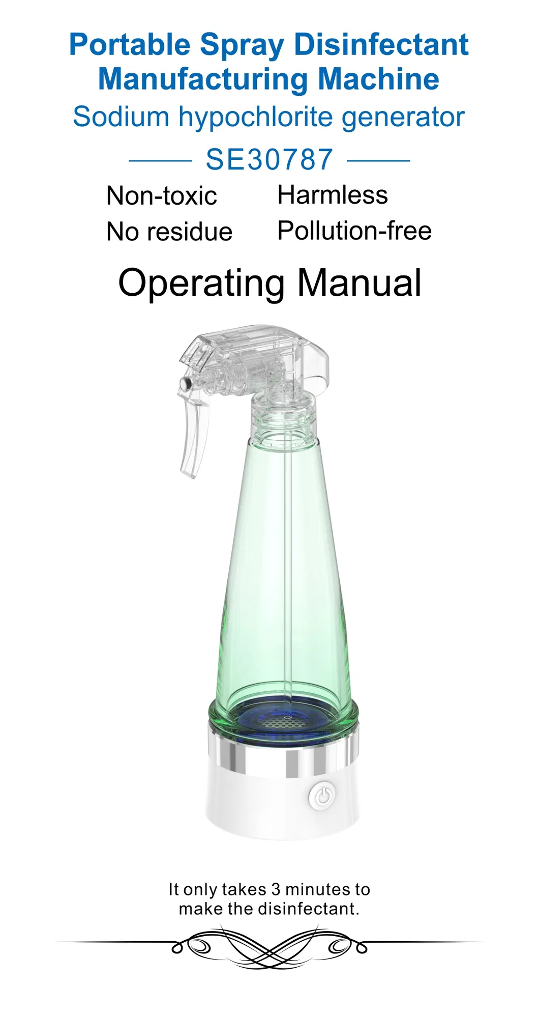 Portable Spray Disinfectant Manufacturing Machine Overview