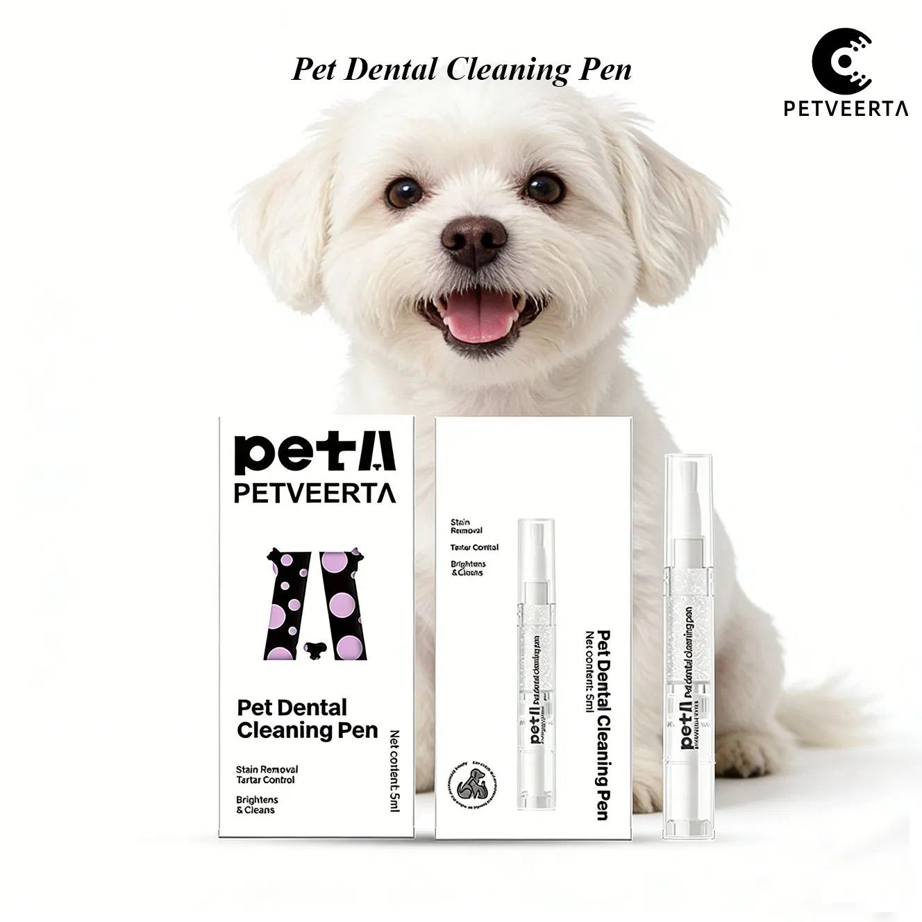 Easy to Use Pet Dental Cleaning Pen for All Breeds and Sizes of Adult Dogs and Cats