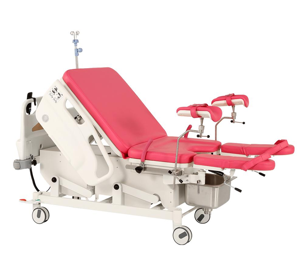 Hochey Medical Luxury Electric Obstetric Bed Gynecological Delivery Operating Table Electric Obstetric Table with Foot Control