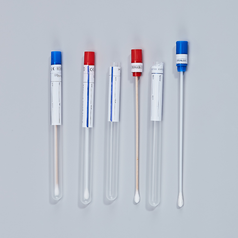 Disposable Medical Sterile Collection Swab Cotton Tip Plastic Shaft Single Use Swab for Hospital Laboratory Use