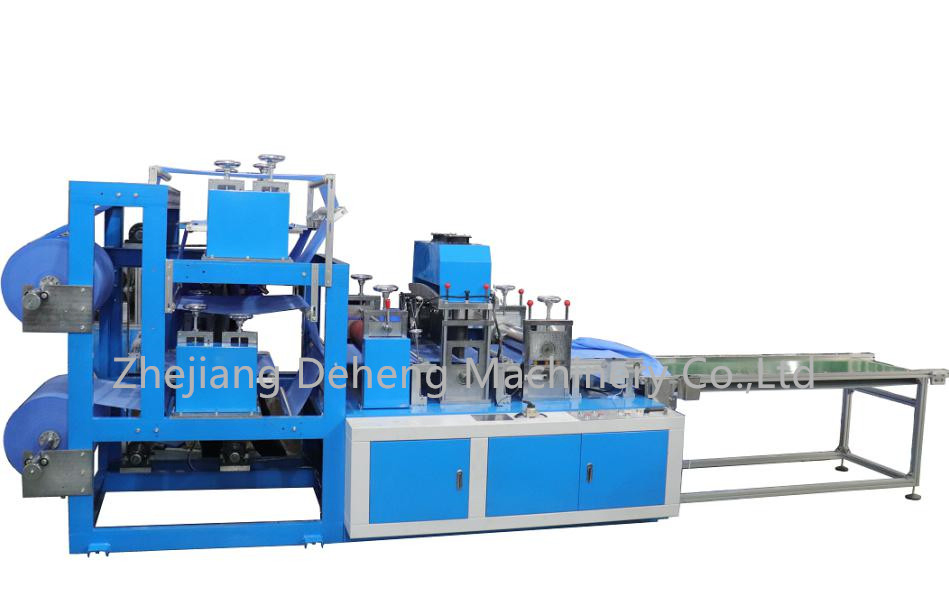 Shoe Cover Machine Disposable Medical Overshoe Non Woven PP SMS Foot Cover Surgical Non-Slip Laminated Non Woven Boot Cover Making Machine