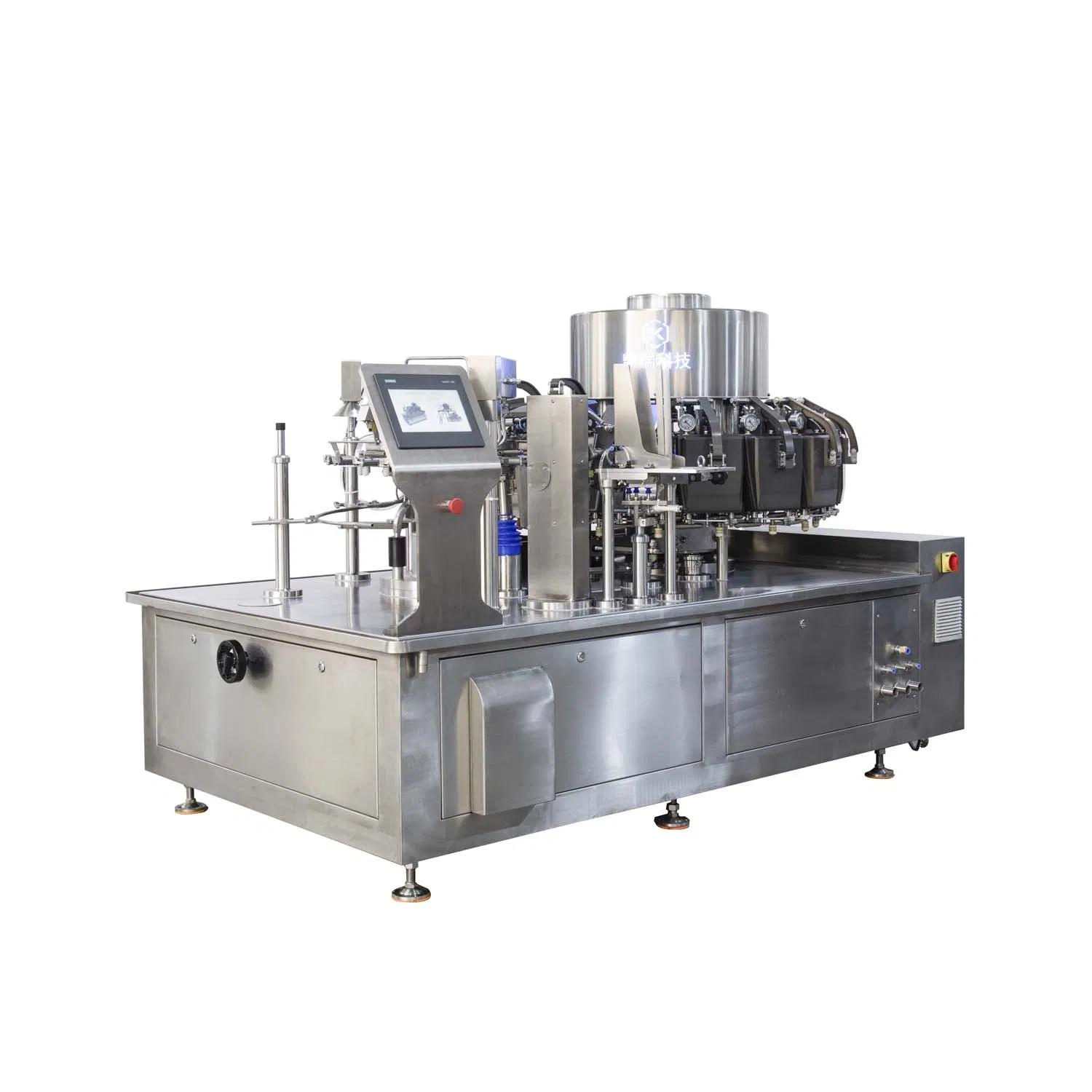 Bag-Feeding Rotary Vacuum Packaging Machine