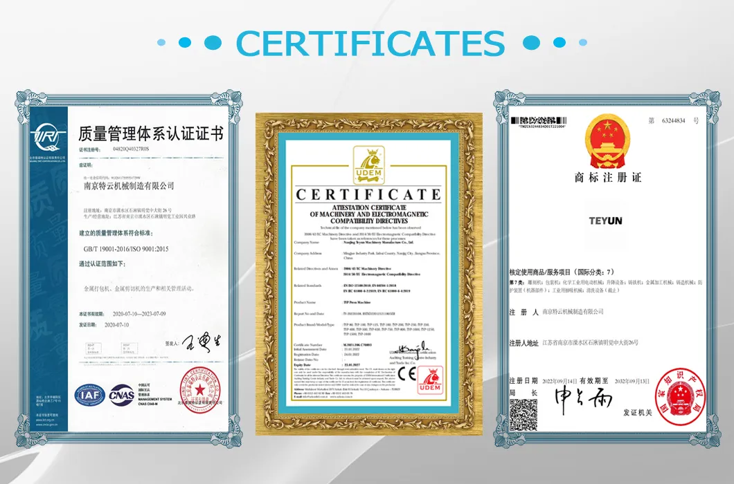 Quality Certifications