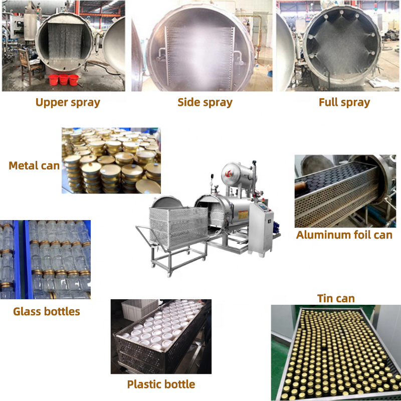 Fully Automatic Autoclave for Food Sterilizer Retort Machine, Canned Food Sterilization Retort Machine Sterilizing