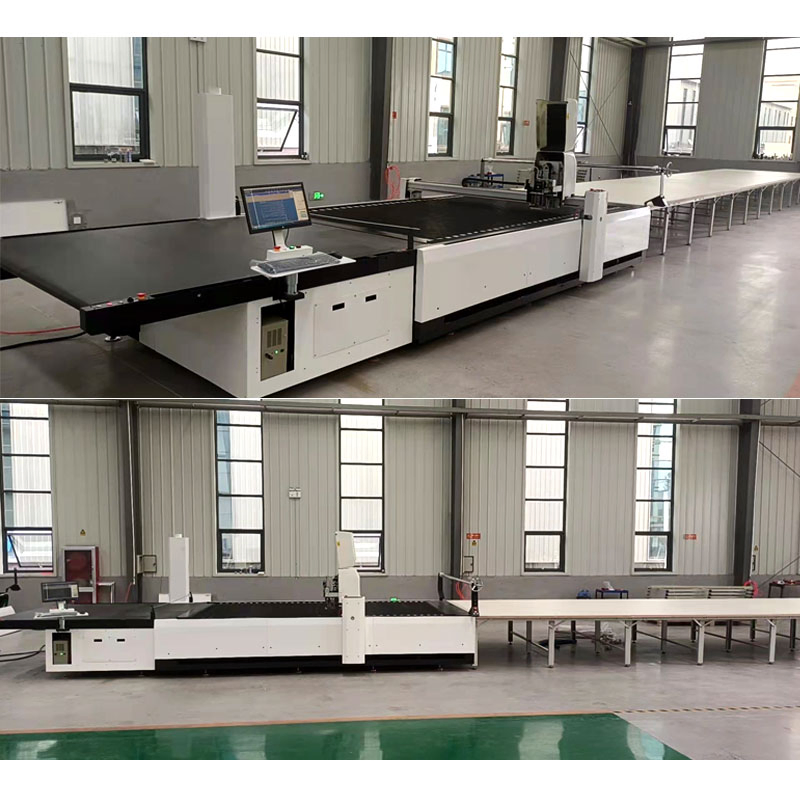 Factory Direct Sale Digital Industrial Apparel Knitted Body Armor Roll-Feeding CNC Cutting Machine Textile Workwear Automatic Fabric Cutting Machine