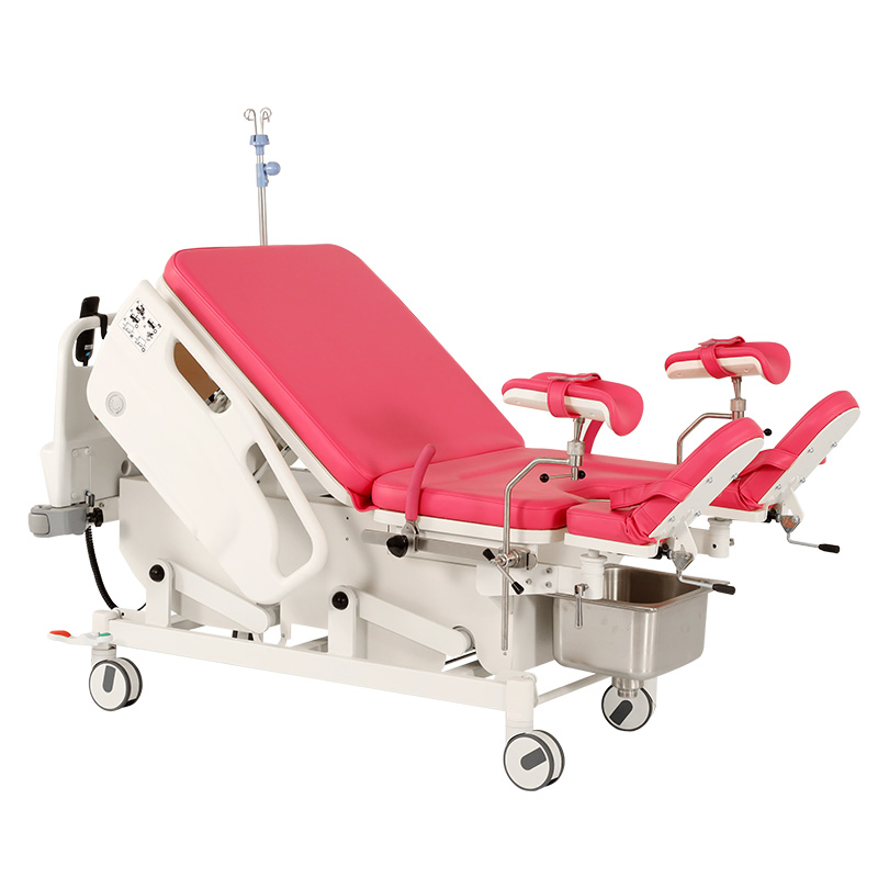 Hochey Medical Luxury Electric Obstetric Bed Gynecological Delivery Operating Table Electric Obstetric Table with Foot Control