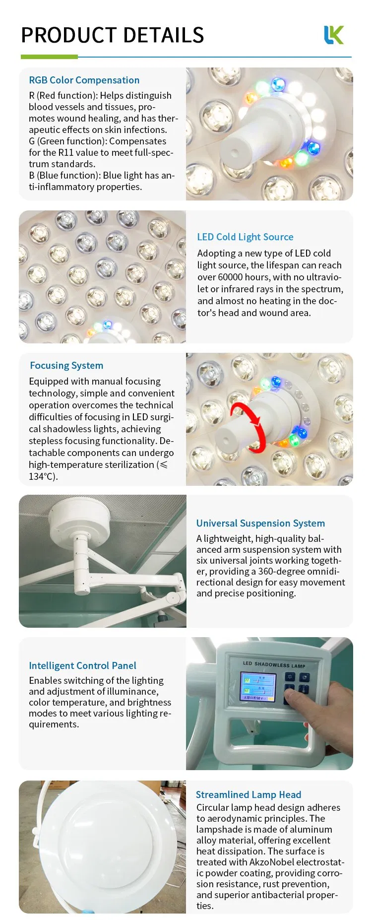 Premium Mobile Examination Lamp for Surgical Gynecology Use