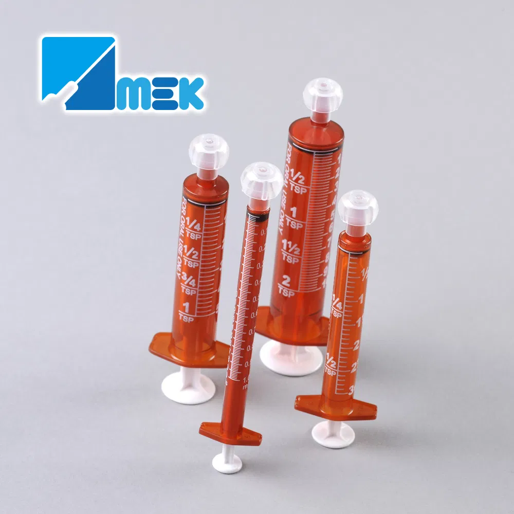 Dispenser Feeding Enfit /Enteral/Medicine Amber Oral Syringe for CE FDA Masap