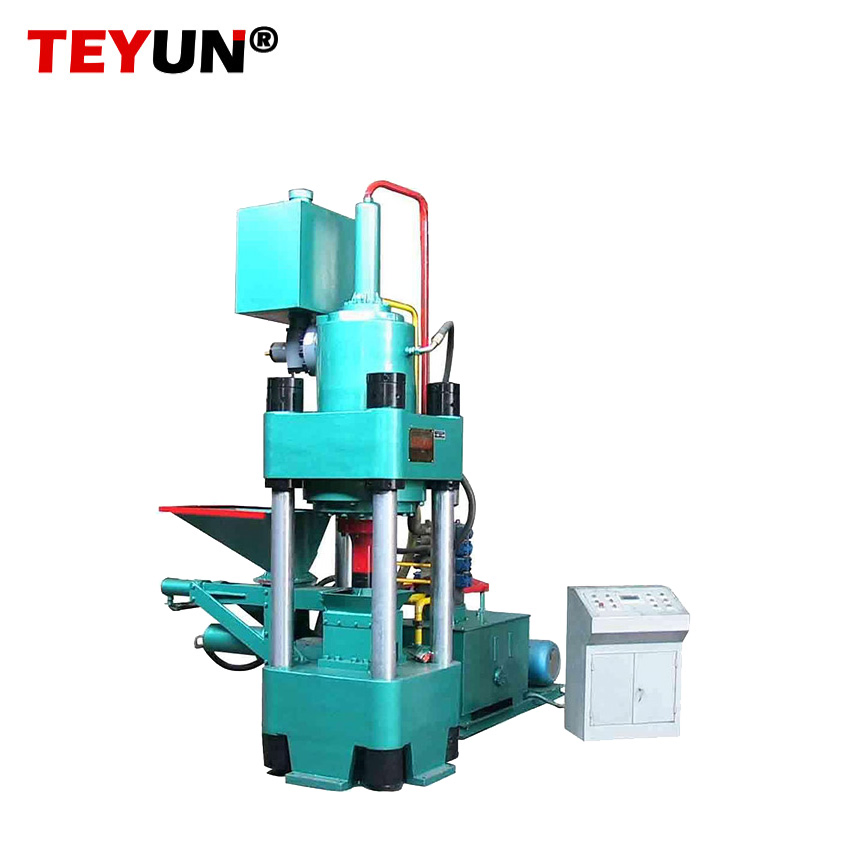 Hydraulic Automatic Feeding Vertical/Horizontal Briquette Compactor Press for Recycling Aluminum, Cooper, Iron, Steel Chips and Powder