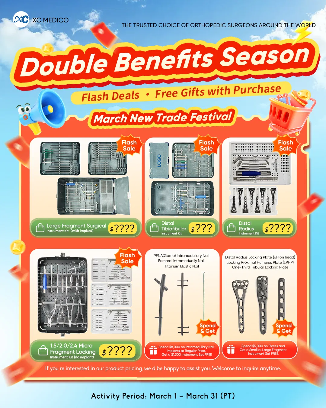 Orthopedic Surgical Large Fragment Locking Set