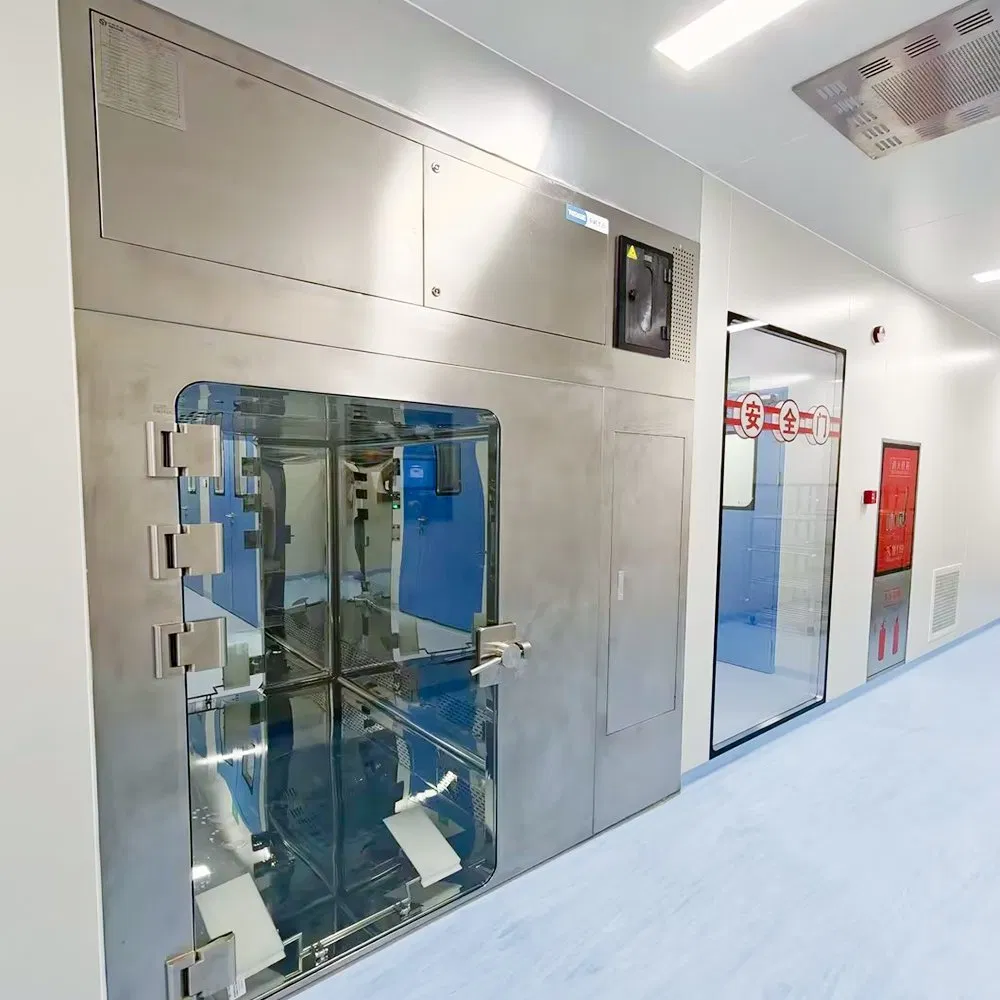 Tksage Cleanroom Vhp Sterile Poss Box Laboratory DOP Dynamic Pass Box Pass Through Window Double Door Sterilizer Sterilization Equipment Customized