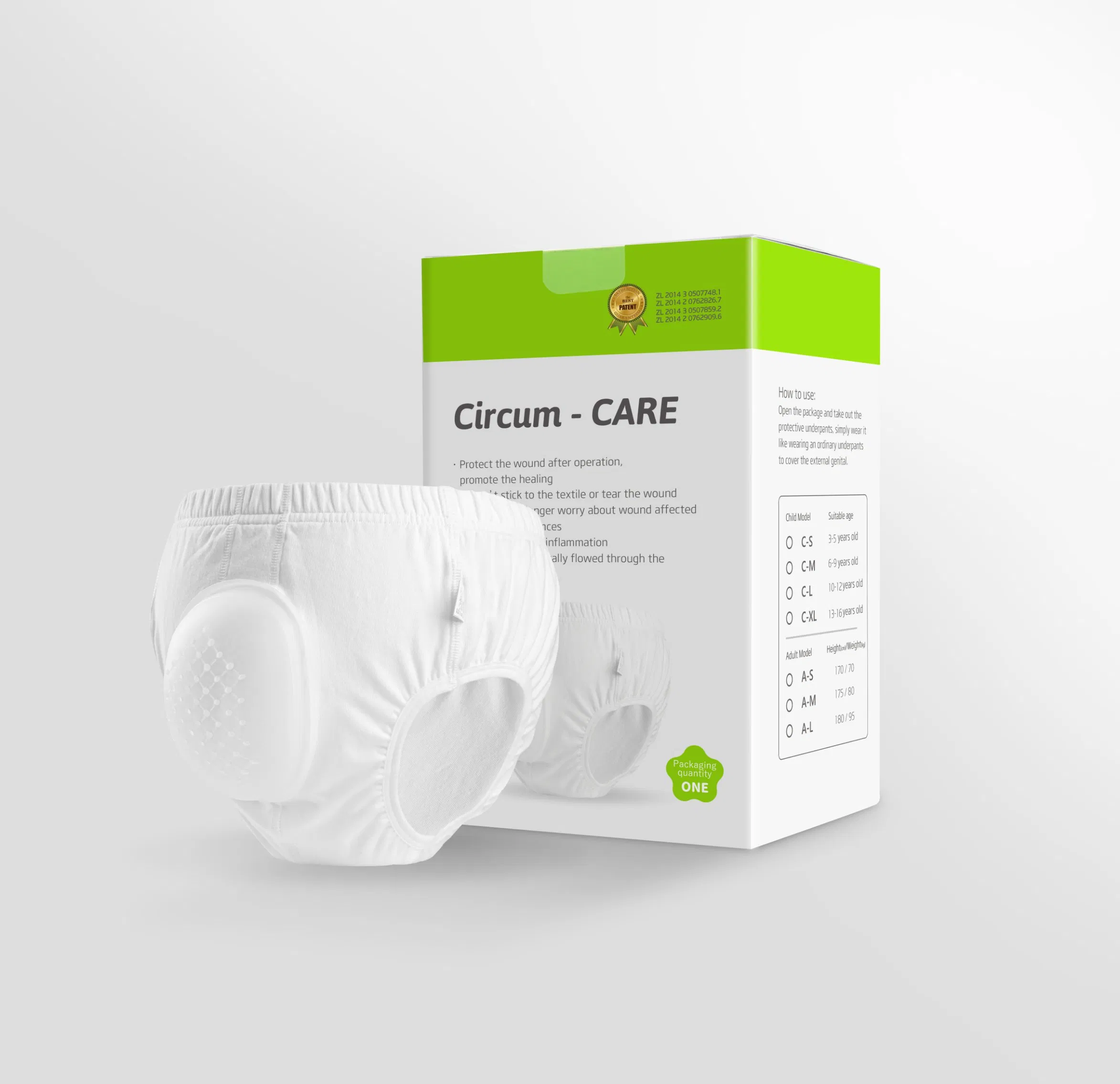 Circum-Care/Postoperative Protective Underwear/Foreskin Surgical Protective Pants/Post-Surgery Protective Pants/Optimum Protection After Circumcision/Medical