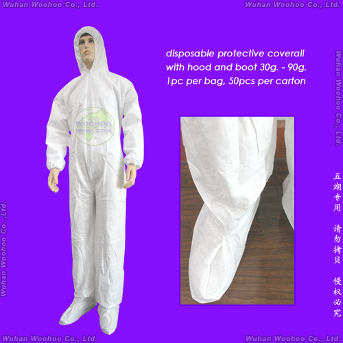 Surgical/Medical/Waterproof/Plastic/PE/Working/Safety/Clothing/SMS Nonwoven Disposable PP Protective Coverall for Hospital/Lab/Food Processing Industry Service