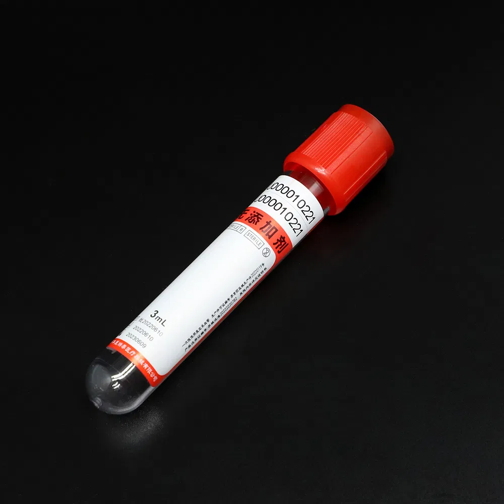 Pet/Glass 4ml 6ml EDTA Pyrogen Free Sodium Citrate Clot Activator Blood Collection Tube