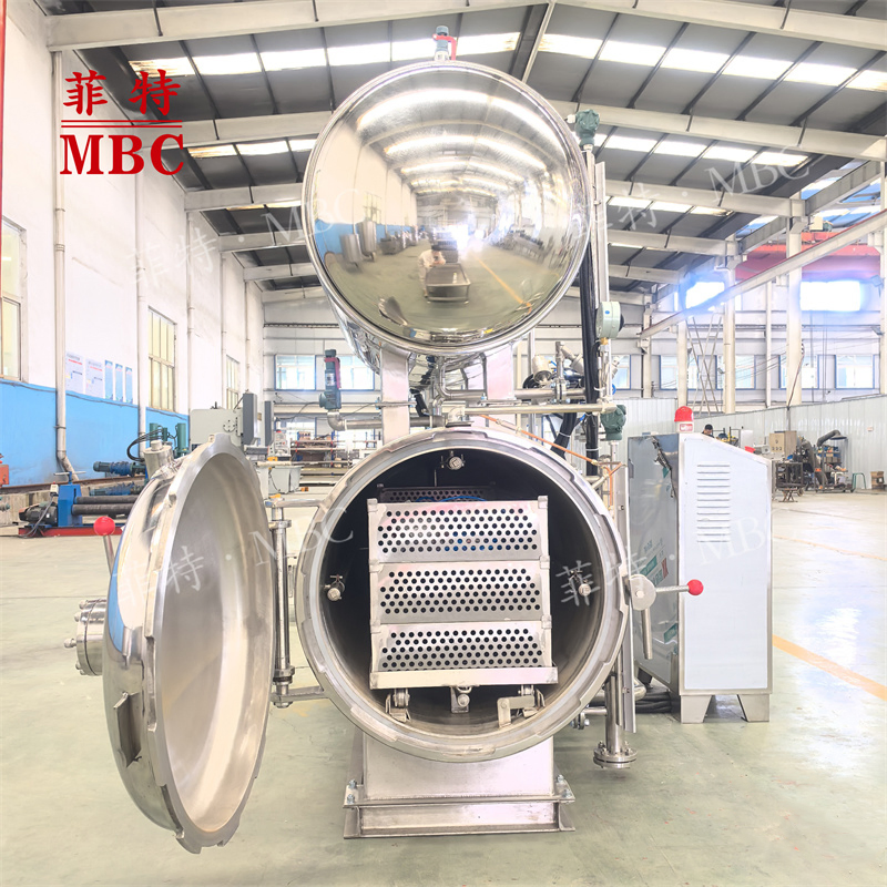 Automatic electricity steam heating Dairy Meat Bottles Cans Tins Food &nbsp;autoclave machine water spray retort sterilization machine food sterilizer