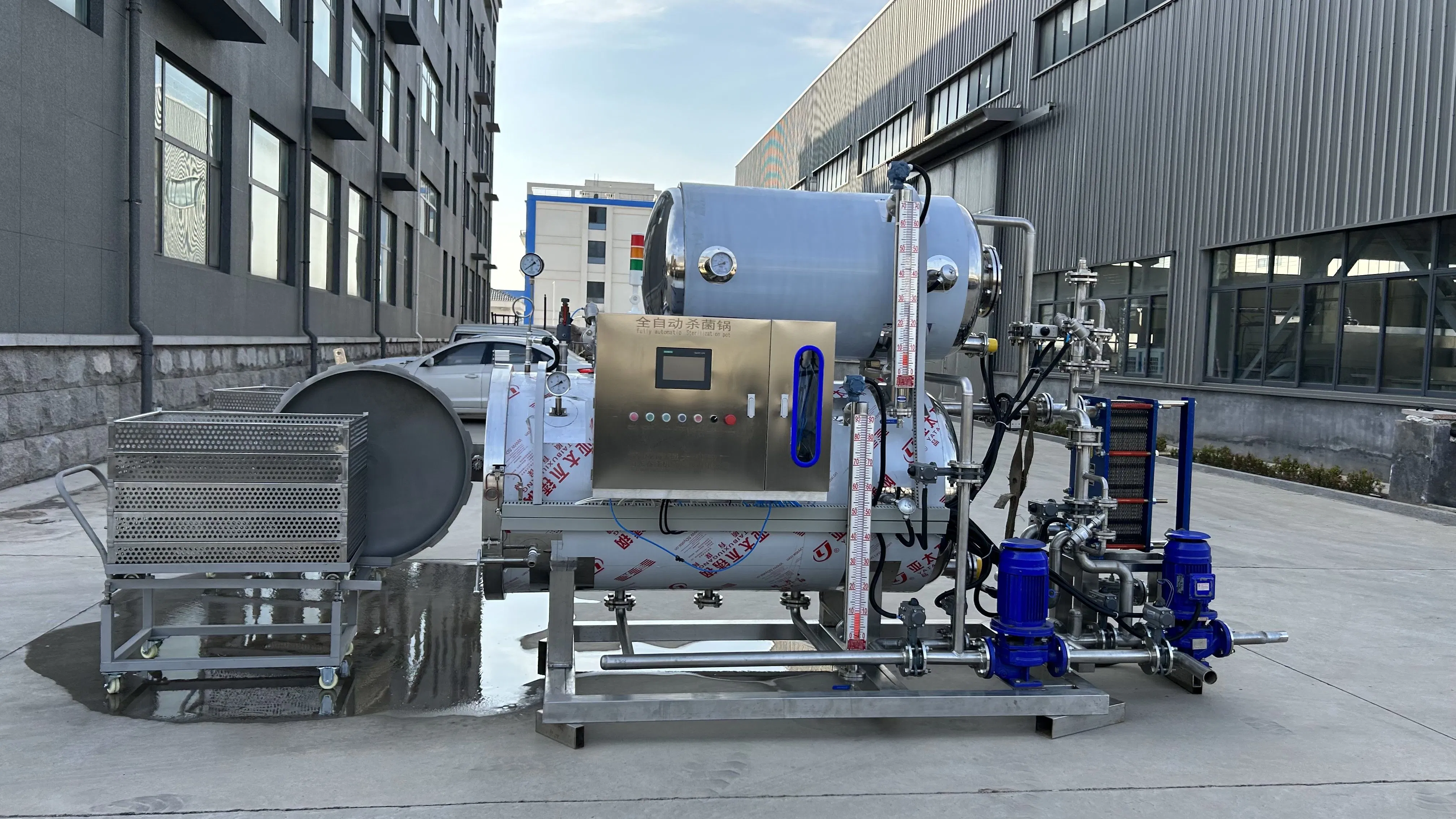 Fully Automatic Autoclave for Food Sterilizer Retort Machine, Canned Food Sterilization Retort Machine Sterilizing