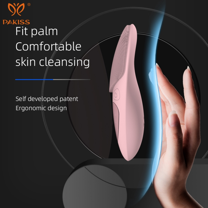Pakiss Electric Facial Cleansing Brush, Waterproof Silicone Face Brush for Deep Cleaning, Blackhead Removal &amp; Eye Care