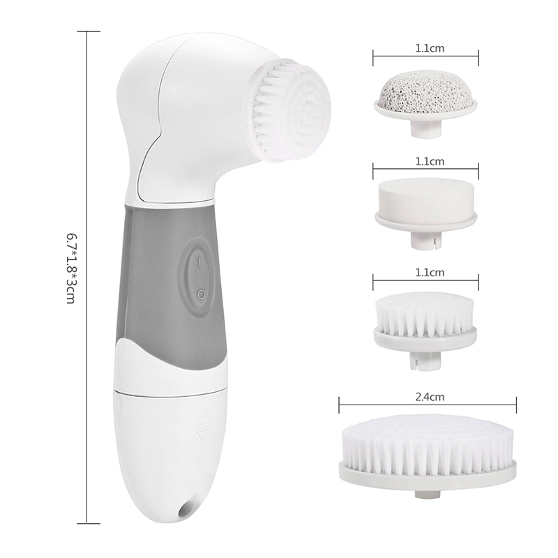 Face Cleansing Brush Electric 4 in 1 Electric Best Facial Cleansing Brush Scrubber Multifunction Body Face Spin Brush Massager