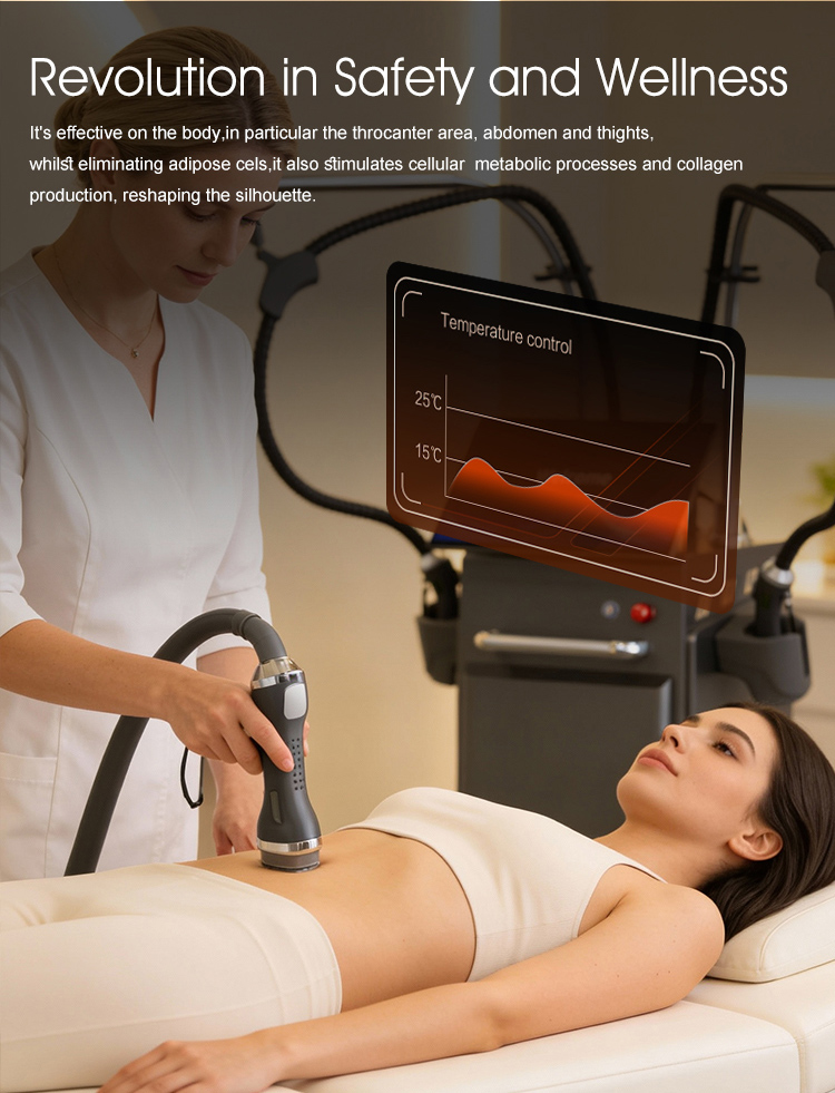 Coolwave Micro Wave 80% Fat Reduction Safe Weight Loss Body Slimming Air Cooling Standing ONDA Machine