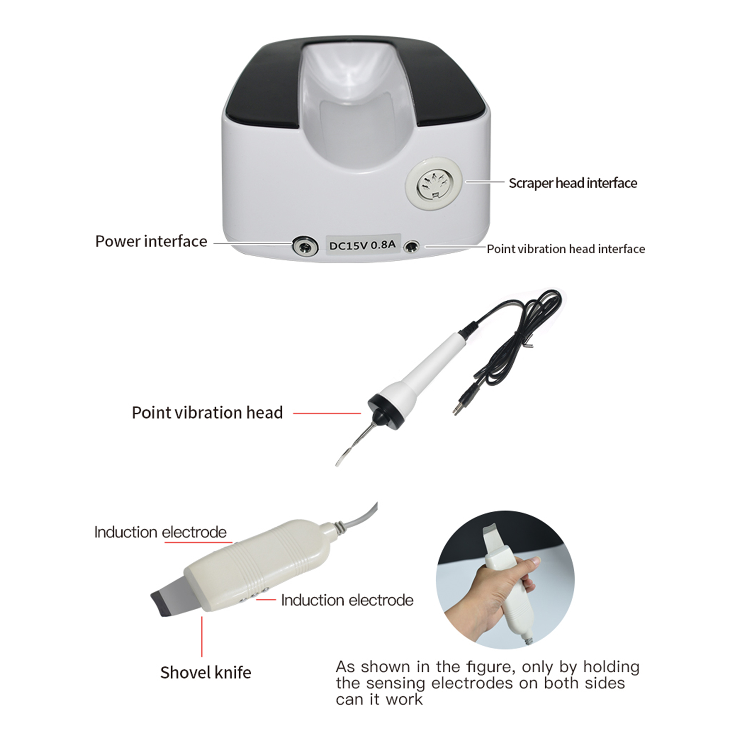 Hot Selling Products Multifunction Deep Cleaning Ultrasound Machine Skin Face Cleanser Wash Scrubber Beauty Instrument(LW-153)