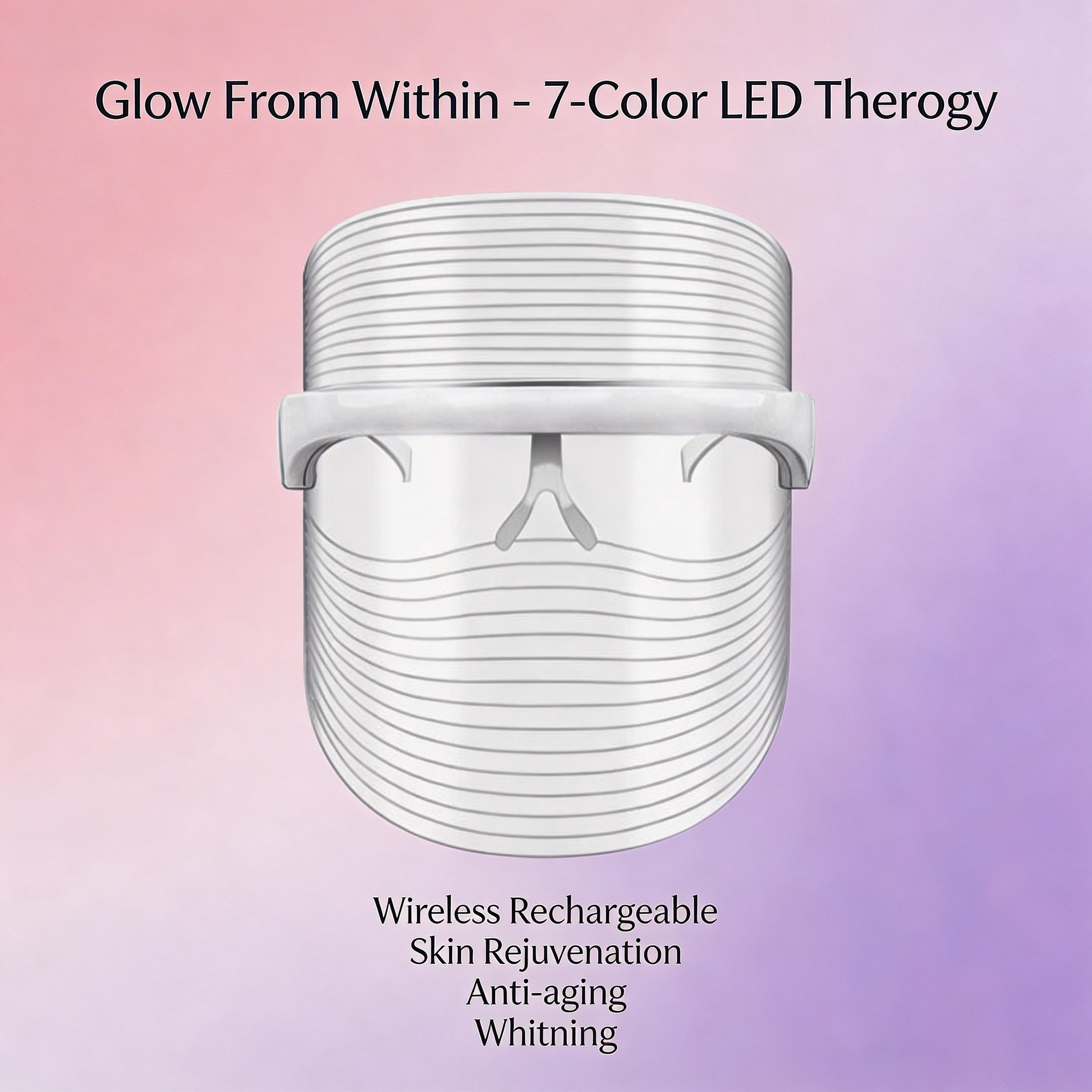 Skin Beauty LED Light Facial Mask 7 Color Photon Beauty Device for Body Anti-Aging Rejuvenation and Whitening Therapy