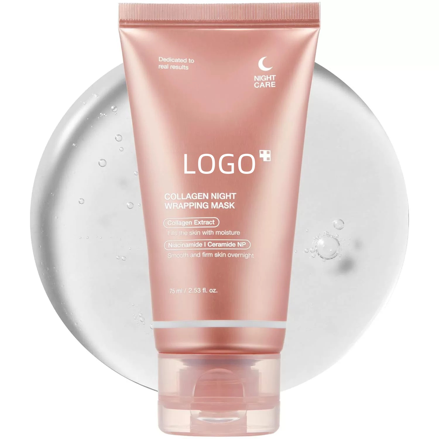 Korea New LED Light Therapy Facial Mask Red Light &amp; Peel-Off Cream Crystal Face Mask Overnight PDT Collagen Mask