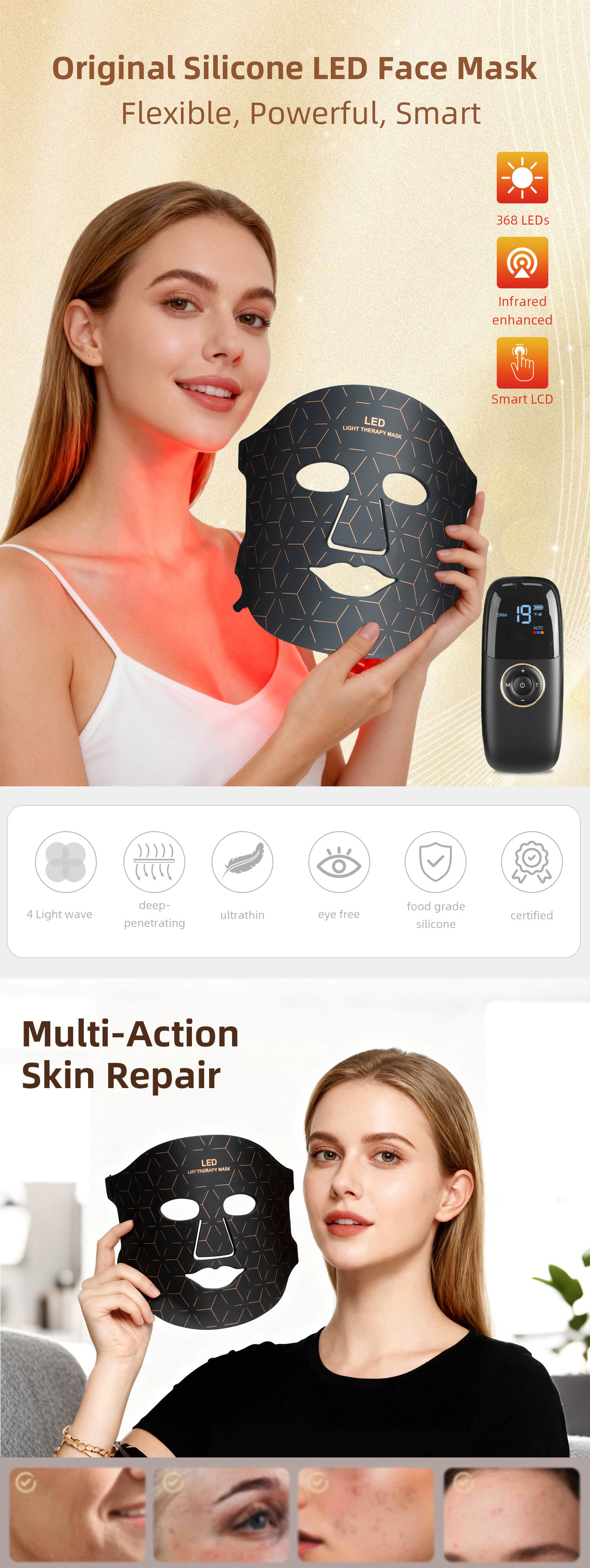 LED Light Therapy Mask usage 1
