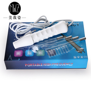 New Multicolor Handheld Electrotherapy Instrument Household Acne Removal Facial Skin Therapy Wand High Frequency Machine US