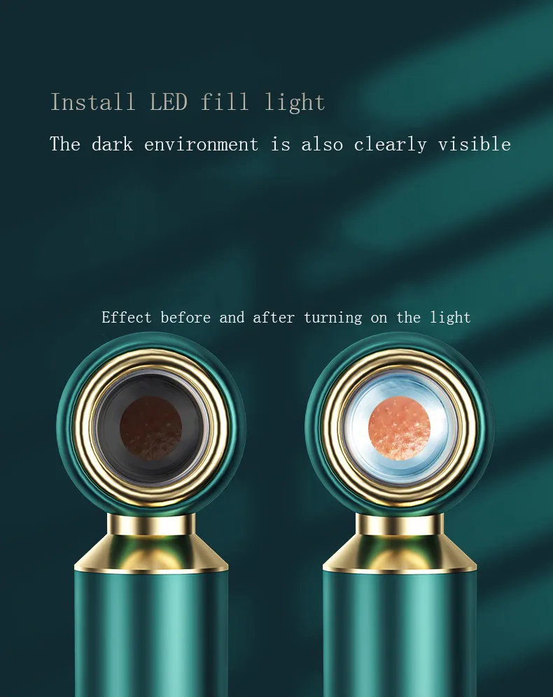Latest Facial Blackhead Remover Electric Acne Cleaner LED Light Pores Cleaner Blackhead Vacuum Sucker