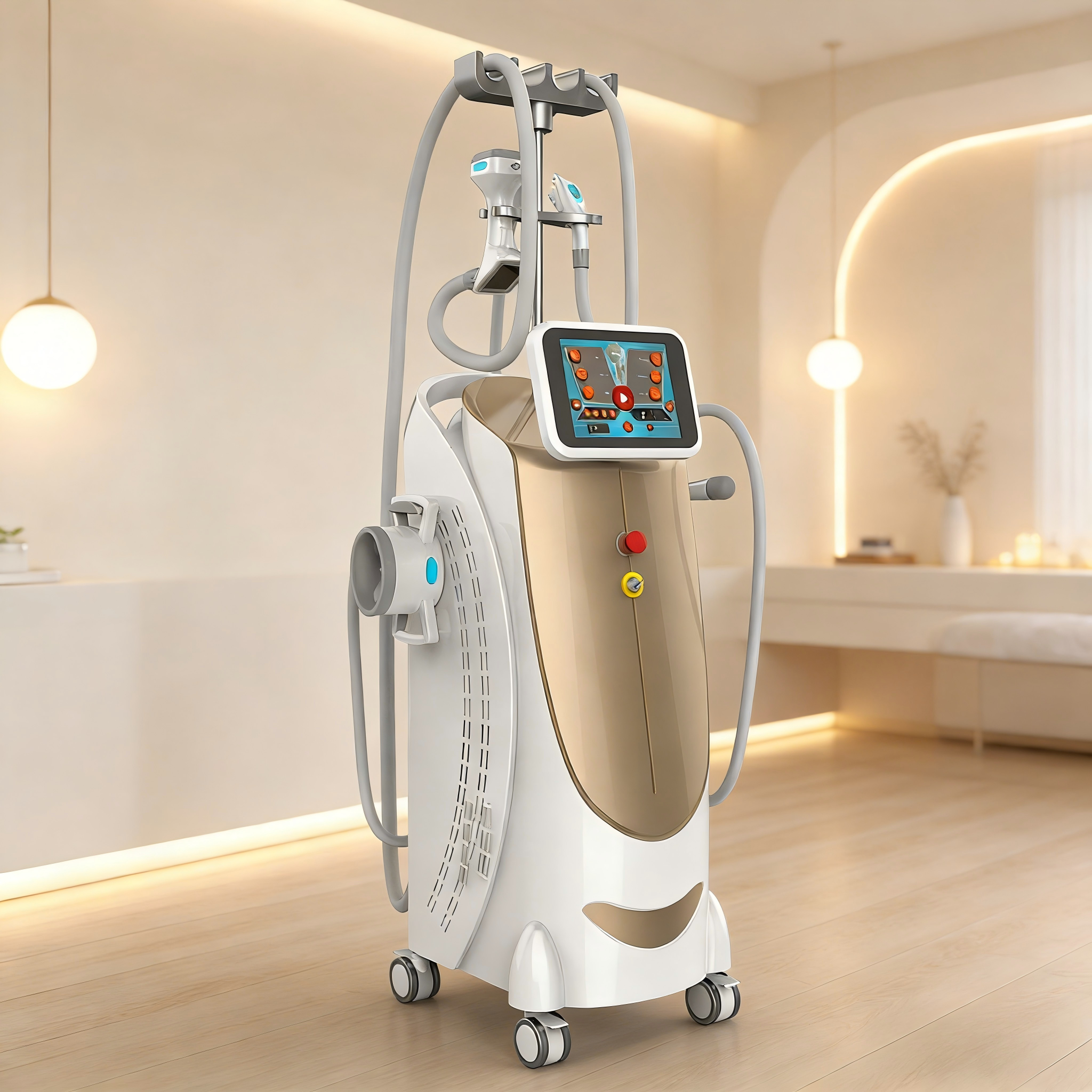 Winkonlaser Professional 6 In 1 Vacuum Rf Roller Body Contouring Machine For FaCE And Body Lifting