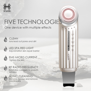 Ultrasonic Facial Skin Scrubber for Face Nose Waterproof Compatible Portable Beauty Device Skin Rejuvenation