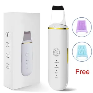 Rechargeable Ultrasonic Facial Skin Scrubber Blackhead Remover Scraper Deep Cleansing Pore Scrubber Face Scrub for Better Skin