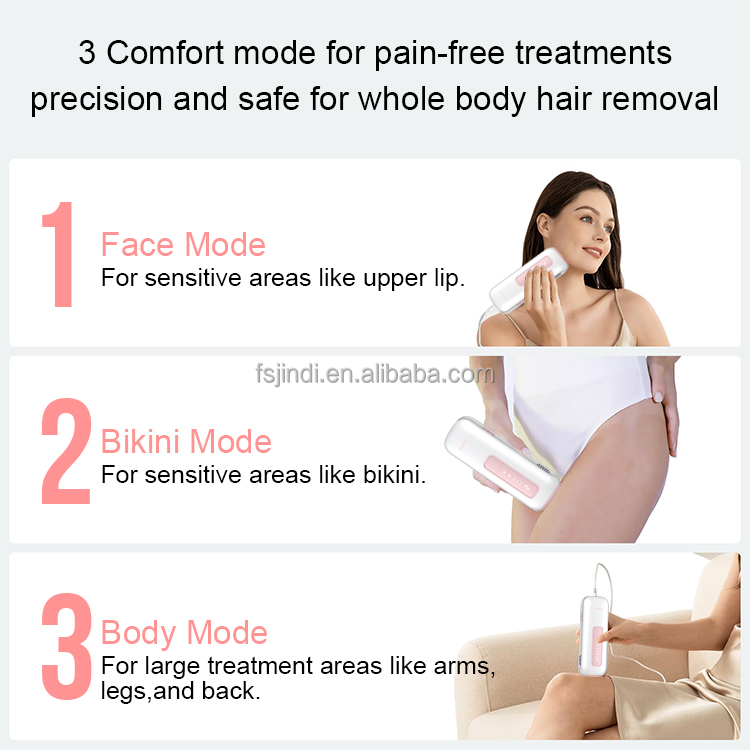 Straight Body Painless Sapphire Ice Cool IPL Laser Hair Remover Household Full Body Hair Removal Machine