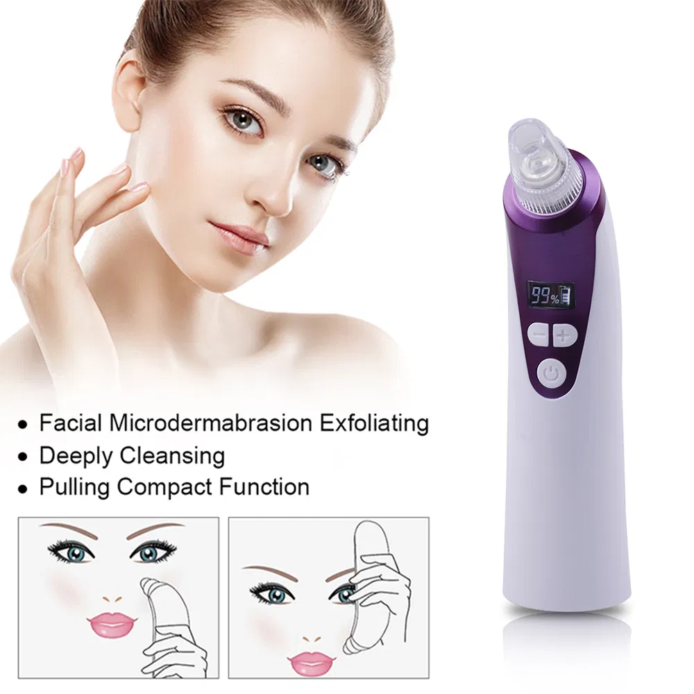 Pore Cleaning Vacuum Blackhead Remover Suction with LCD Display