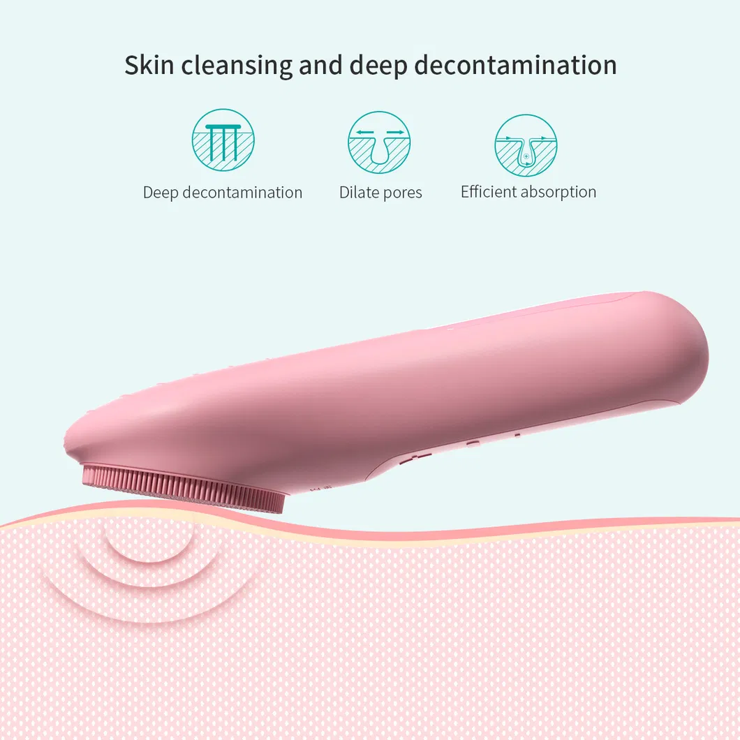 Portable Rechargeable Waterproof Electric Face Cleansing Brush for Deep Cleaning Beauty Wireless Sonic Facial Cleansing Brush