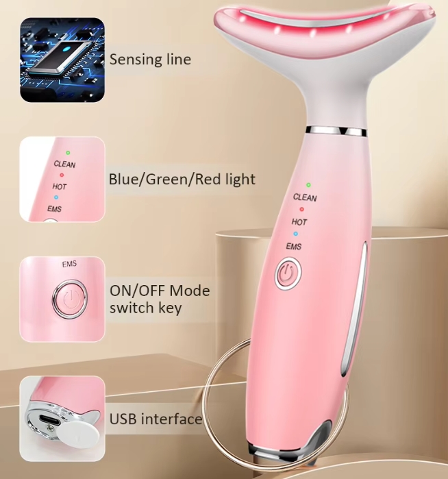 Skin Tightening Face &amp;Neck Lifting Massager Device Anti Aging Face Skin Care Anti-Aging Wrinkle Removal Beauty Device