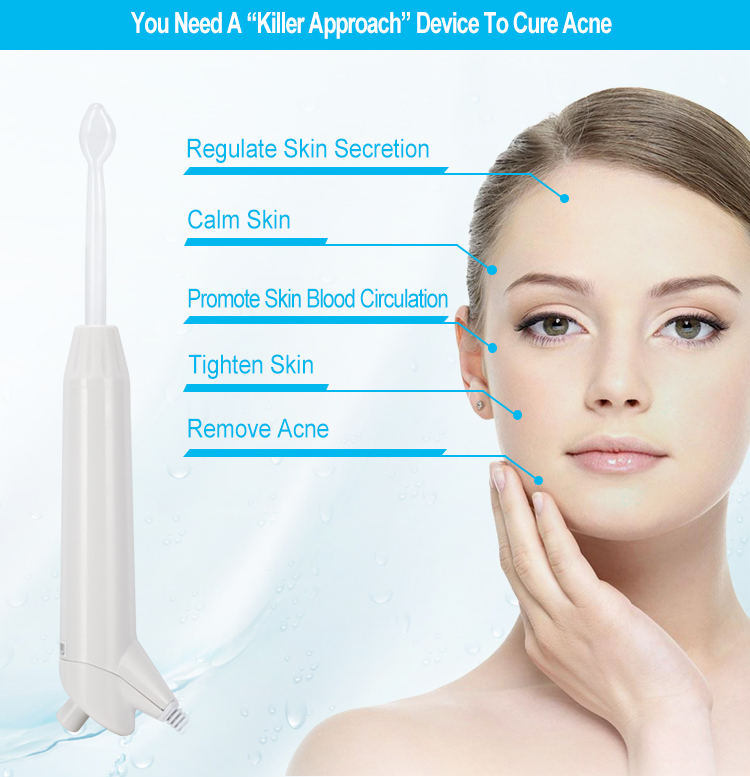 Hot Sell Therapy Wand Machine Portable High Frequency Facial Machine Handheld Electric Face Skin Beauty Tools
