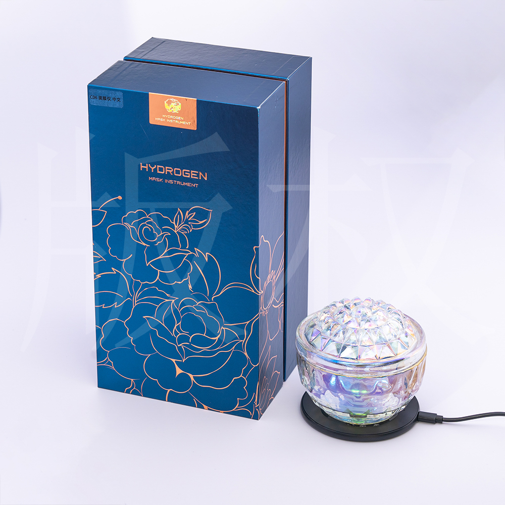 Portable LED Red Light Therapy Mask Anti-Aging Rich Hydrogen Facial Device with USB/Battery Power Source for Home Hotel Use