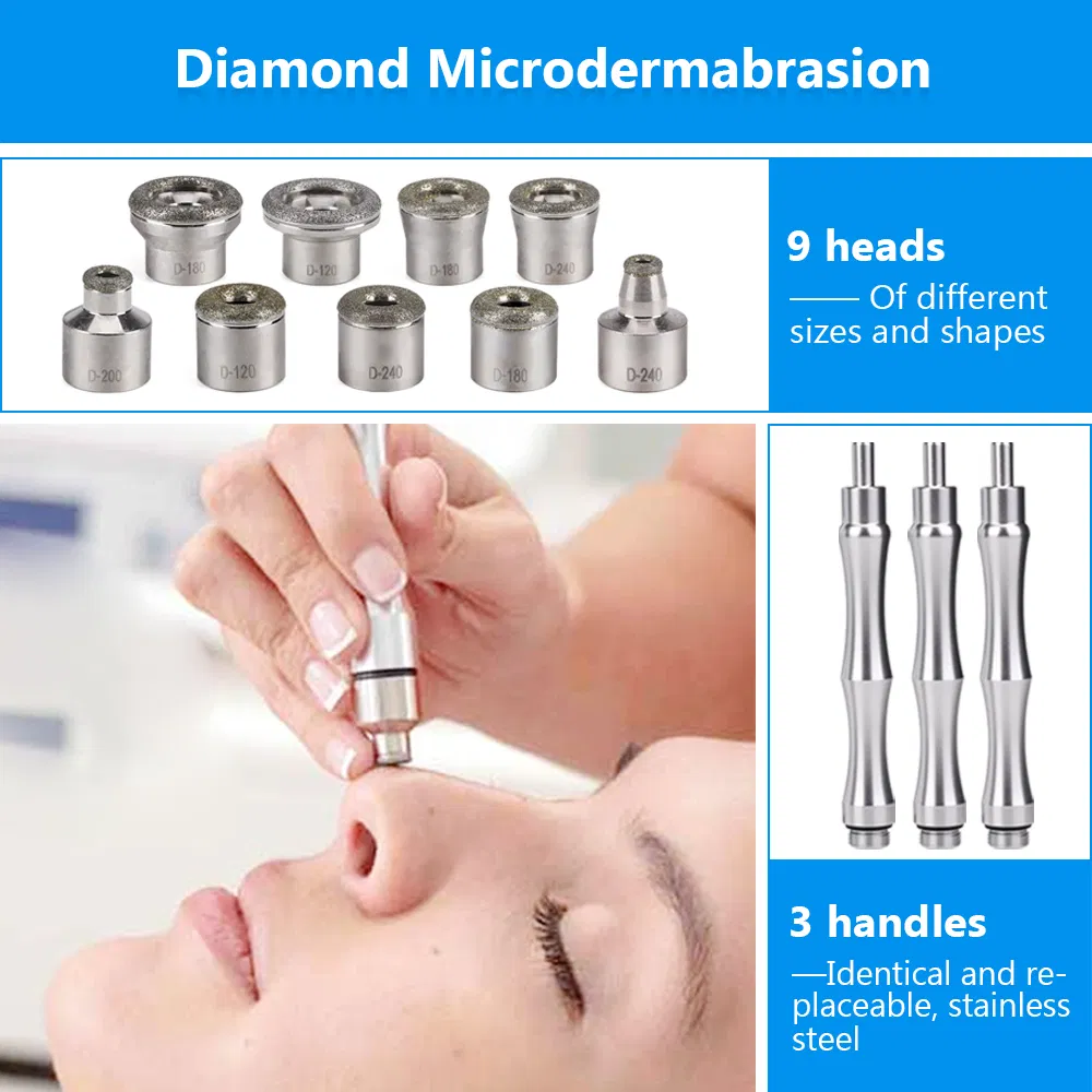 OEM/ODM Diamond Dermabrasion Oxygen Spray Vacuum Pore Cleaner Dead Skin Removal Blackhead Remover