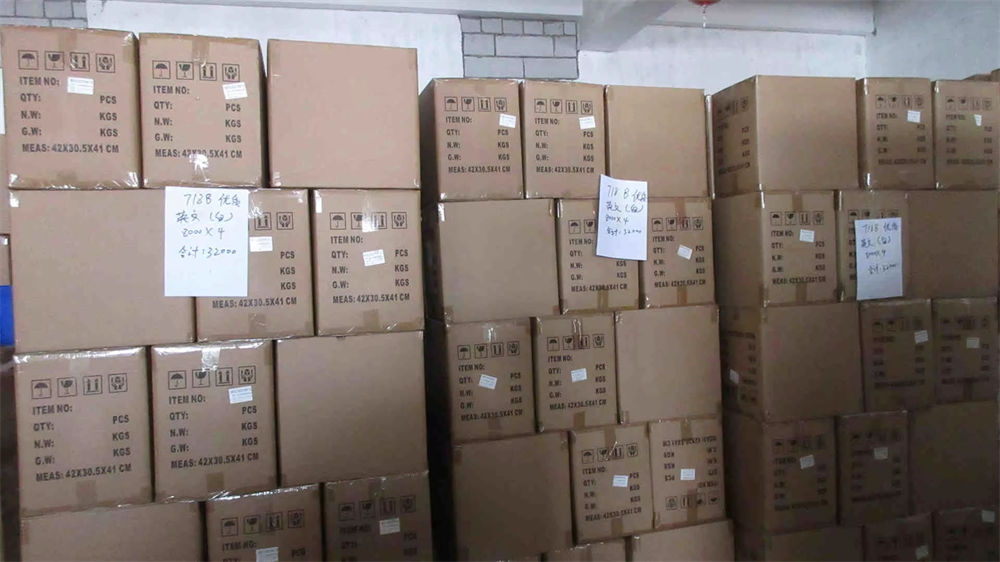 Packed finished products ready for global distribution at BryMax Beauty