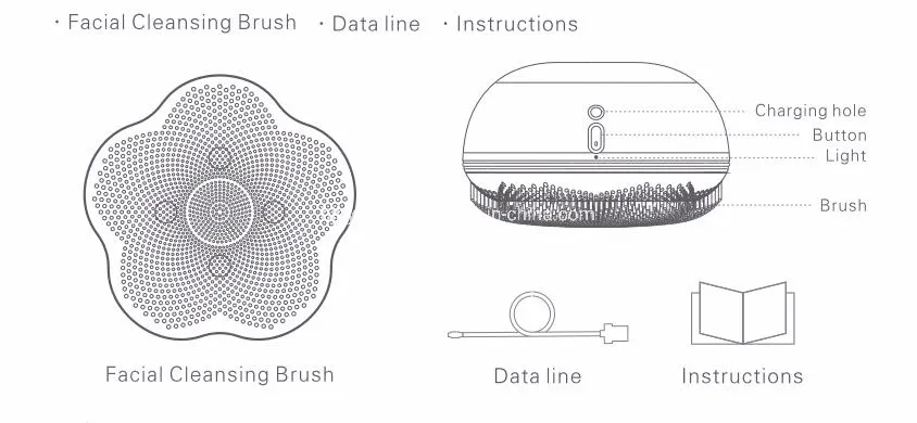 Multi-Function Cleaning Face Brush Electric Facial Brush Cleanser Face Cleaner Facial Cleansing Brush for Facial