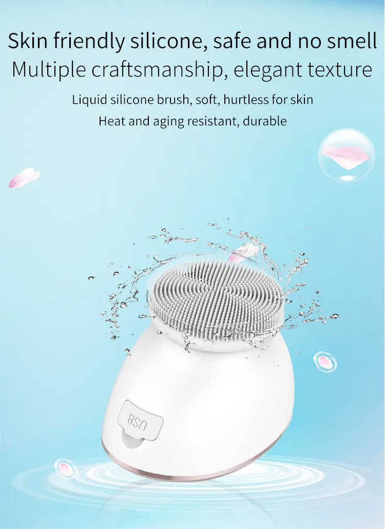 Electric Facial Cleansing Brush - Deep Pore Cleaner & Exfoliator