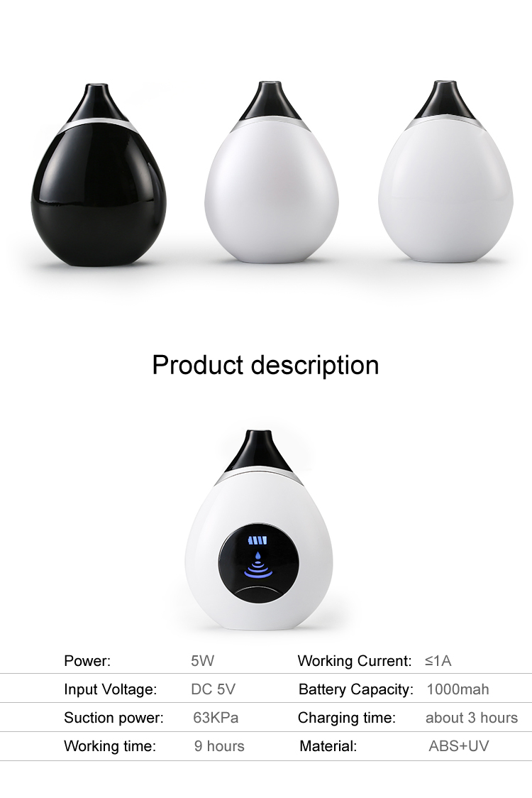 Portable USB Rechargeable Facial Pore Cleaner Electric Remover Vacuum Exfoliating Spatula Blackhead Scraping Tool