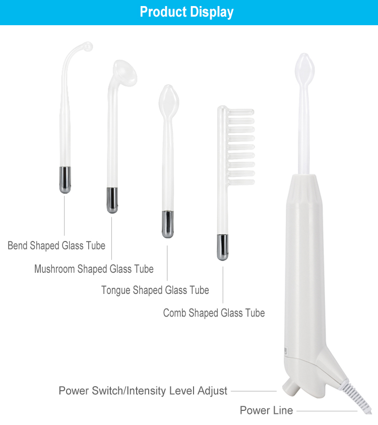 Hot Sell Therapy Wand Machine Portable High Frequency Facial Machine Handheld Electric Face Skin Beauty Tools