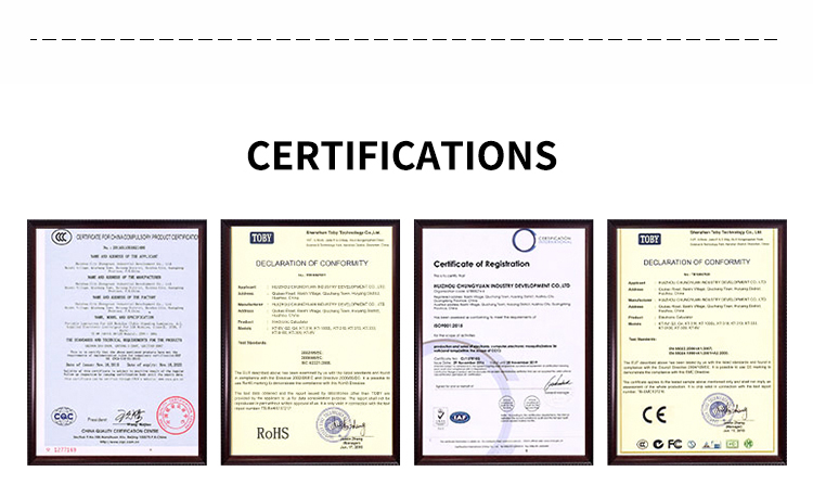 Certifications