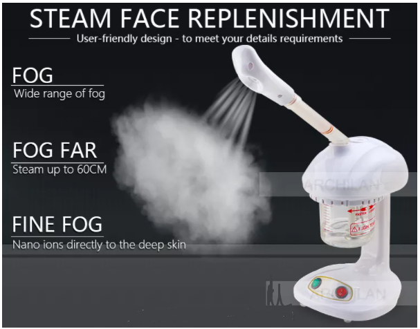 BOWKET Custom Logo Adjustable Home Multifunctional 3 in 1 Vapozone Oxygen Spa Hot Salon Facial Steamer