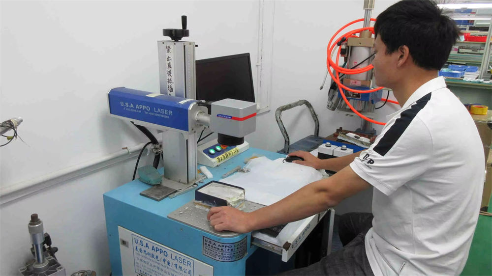 Laser marking machine for precise product labeling at BryMax Beauty