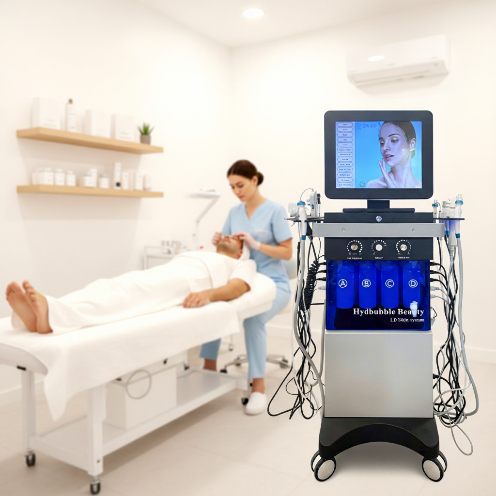 2026 Super Discount 14 In 1 Hydrodermabrasion Face Care Spa Machine Oxygen Jet Water Bubbles H2O2 Facial Skin Cleaning Machine