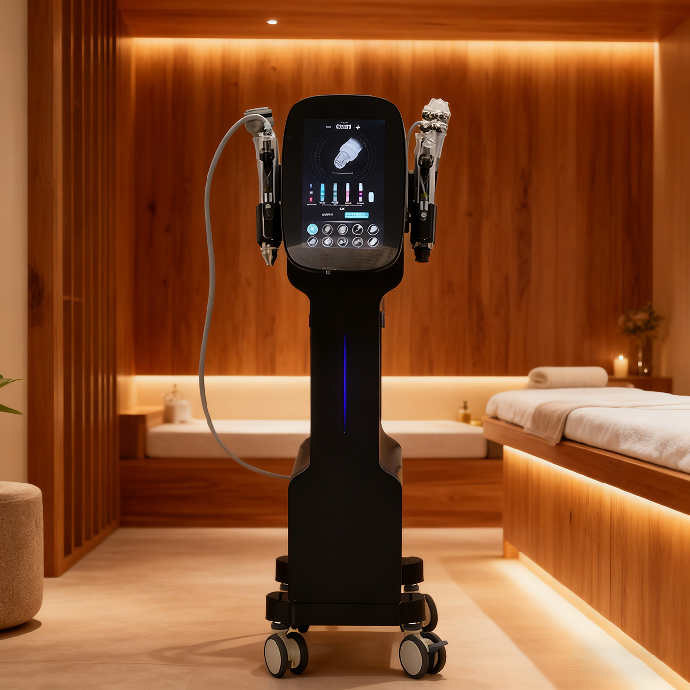 Hydro Machine 9-in-1 Aqua Peel Microdermabrasion Hydra Beauty Facial Care H2O2 Oxygenation and Glow Skin with US Plug
