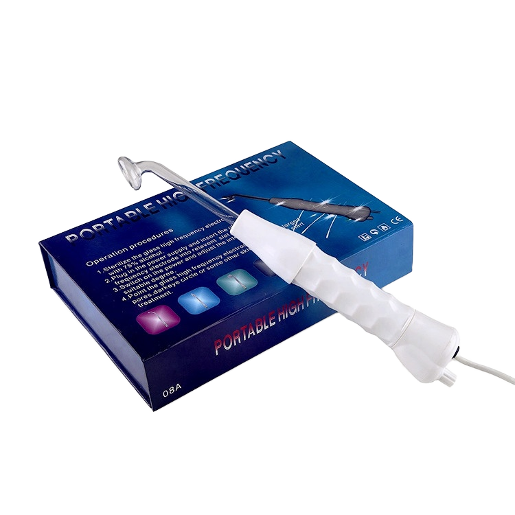 High Frequency Electrode Glass Tube Wand Beauty Theapy Machine for Wrinkles Remove Facial Care Skin Tightening Acne Spot